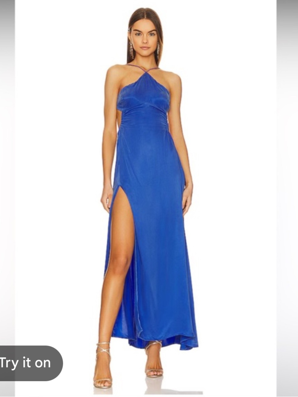 For Love and lemons Kyra Royal blue maxi dress sz XS